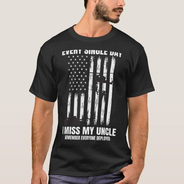 Remember Everyone Deployed Uncle Red Friday Americ T-Shirt (Front)