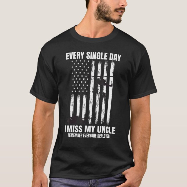 Remember Everyone Deployed Uncle Red Friday Americ T-Shirt (Front)