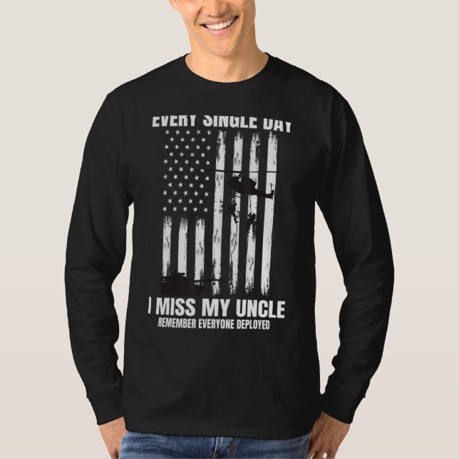 Remember Everyone Deployed Uncle Red Friday Americ T-Shirt (Front)