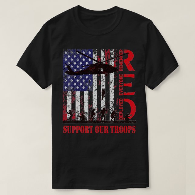 Remember Everyone Veteran Deployed RED Friday 1 (2 T-Shirt (Design Front)