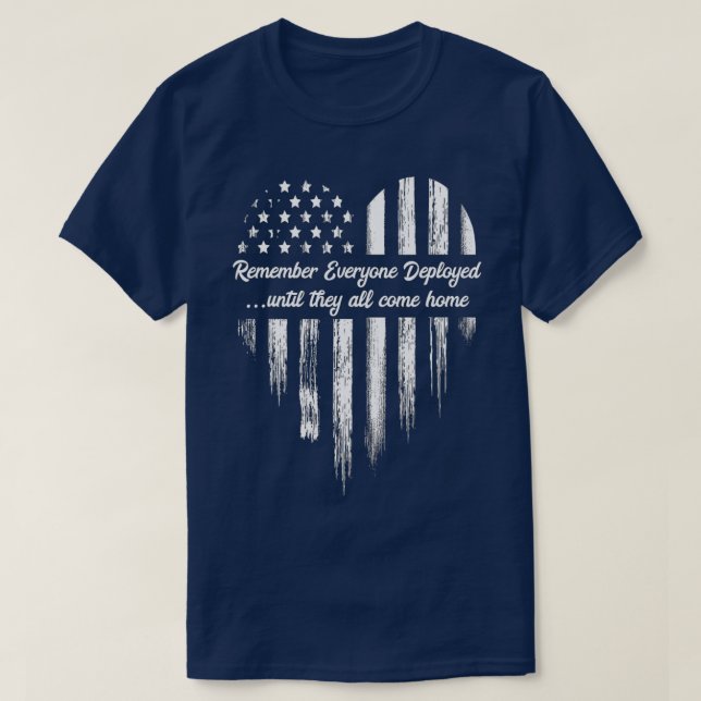 Remember Everyone Veteran Deployed RED Friday (63) T-Shirt (Design Front)