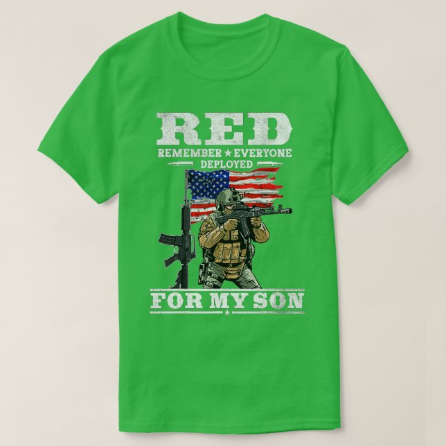 Remember Everyone Veteran Deployed RED Friday (65) T-Shirt (Design Front)