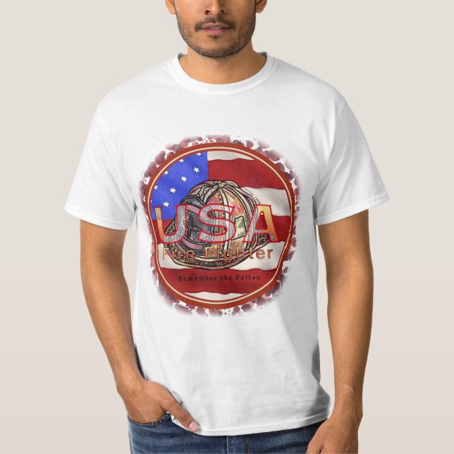 Remember Firefighter Fallen t-shirt (Front)