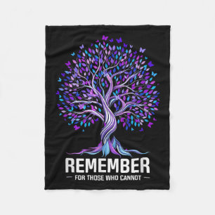 Remember For Those Who Cannot Heimer's Awareness W Fleece Blanket
