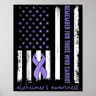 Remember For Those Who Cannot Purple Heimer's Awar Poster