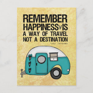 remember happiness postcard