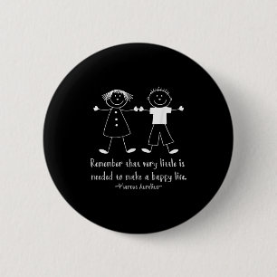 Remember Happy Life Marcus Aurelius Stoic Quote 2 Inch Round Button