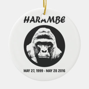 Remember Harambe Ceramic Ornament