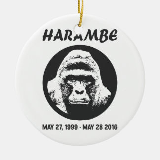 Remember Harambe Ceramic Ornament