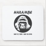 Remember Harambe Mouse Pad<br><div class="desc">Remember Harambe</div>
