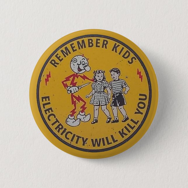 remember kids 2 inch round button (Front)
