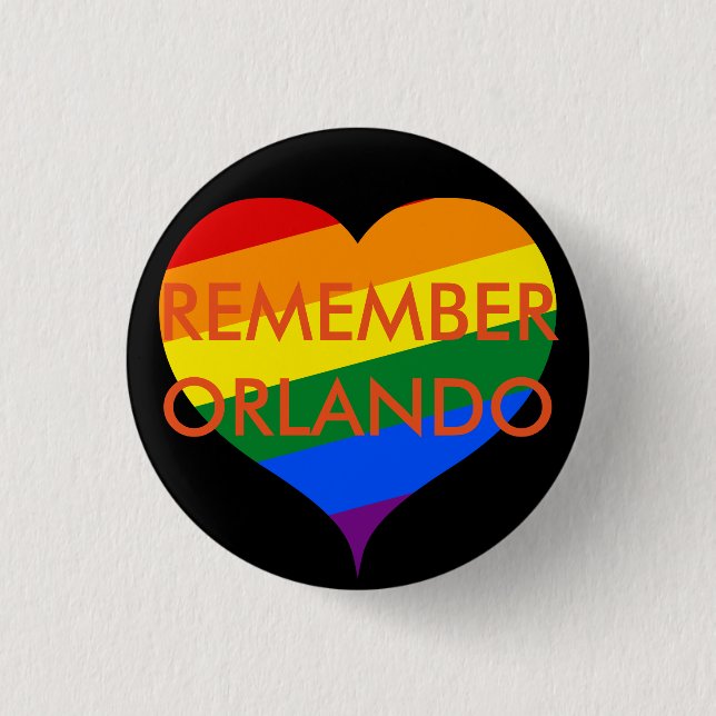 Remember Orlando Memorial Button (Front)