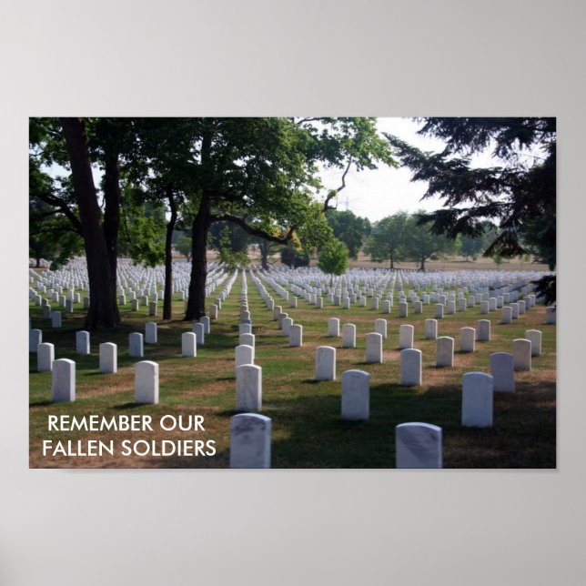 REMEMBER OUR FALLEN SOLDIERS POSTER (Front)