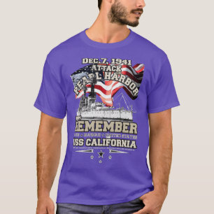 REMEMBER PEARL HARBOR BB44 USS CALIFORNIA 1941 T-Shirt