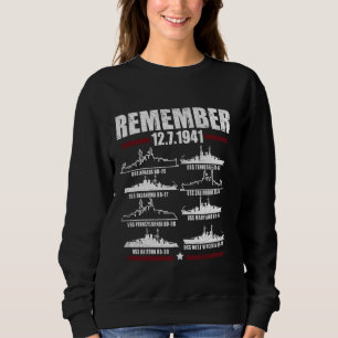 Remember Pearl Harbour Memorial Day December 7th 1 Sweatshirt