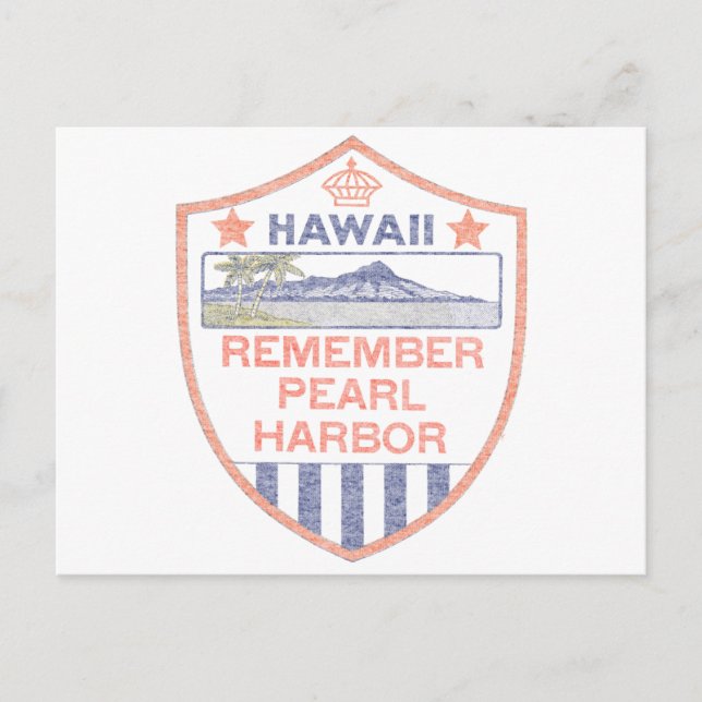 Remember Pearl Harbour Postcard (Front)