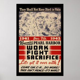 Remember Pearl Harbour Poster