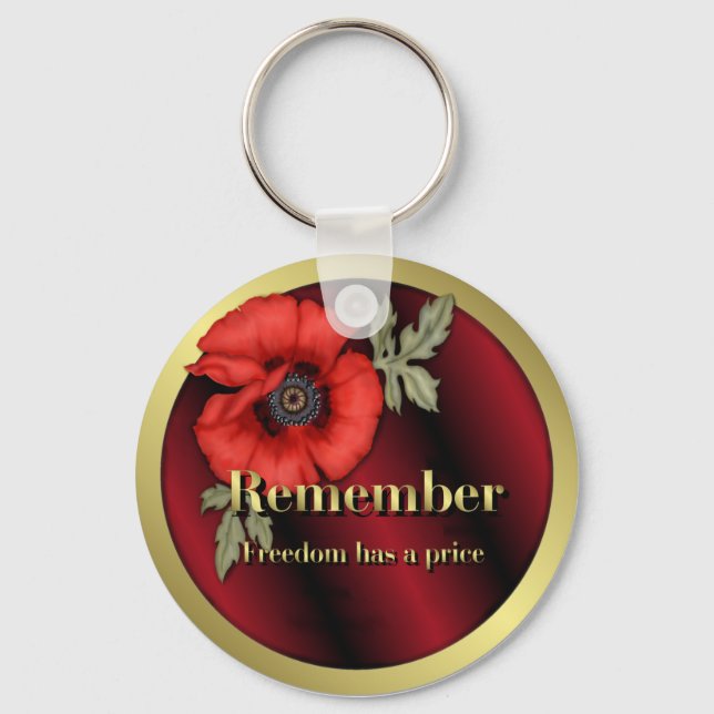 Remember Poppy Keychain (Front)
