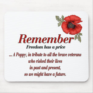 Remember Poppy Mouse Pad