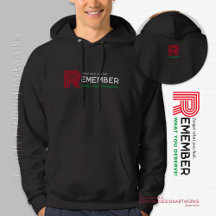 Remember Quote Red Green | Black Men's Hoodie