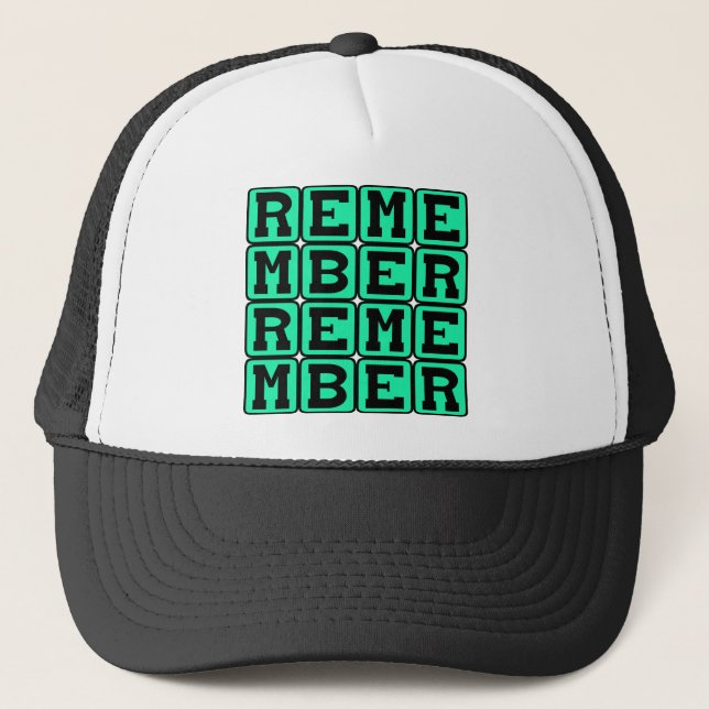 Remember Remember, Guy Fawkes Day Trucker Hat (Front)