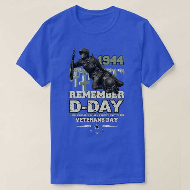REMEMBER SOLDIERS DDay Operation Overlord T-Shirt (Design Front)