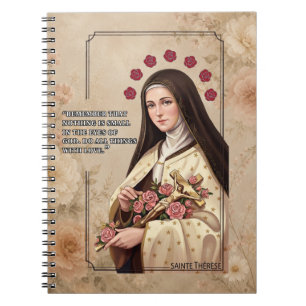 Remember St. Thérèse of Lisieux Little Way Catholi Notebook