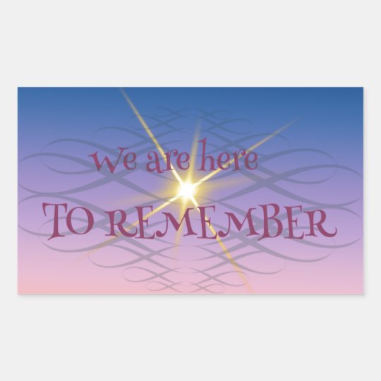 Remember Sticker