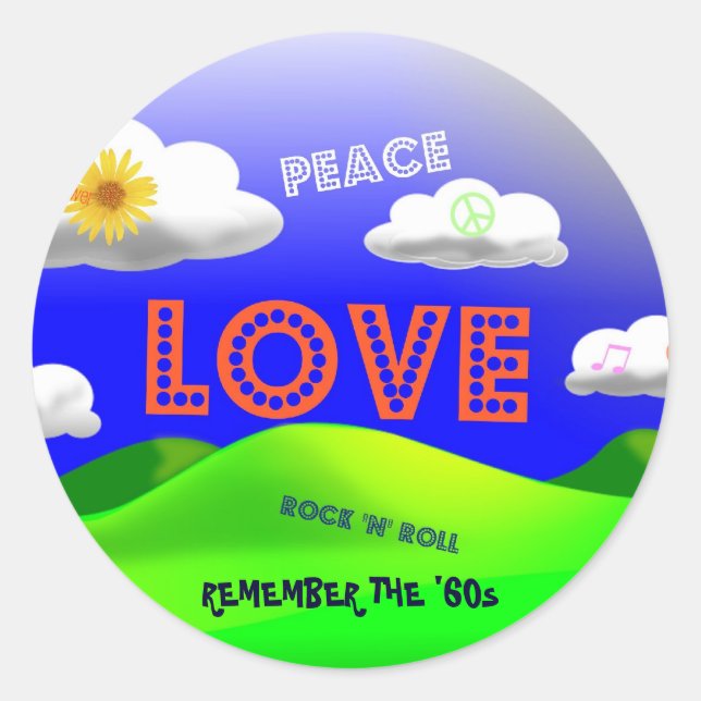 Remember the 1960s sticker (Front)