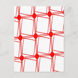 remember the 60s and 70s red pattern postcard