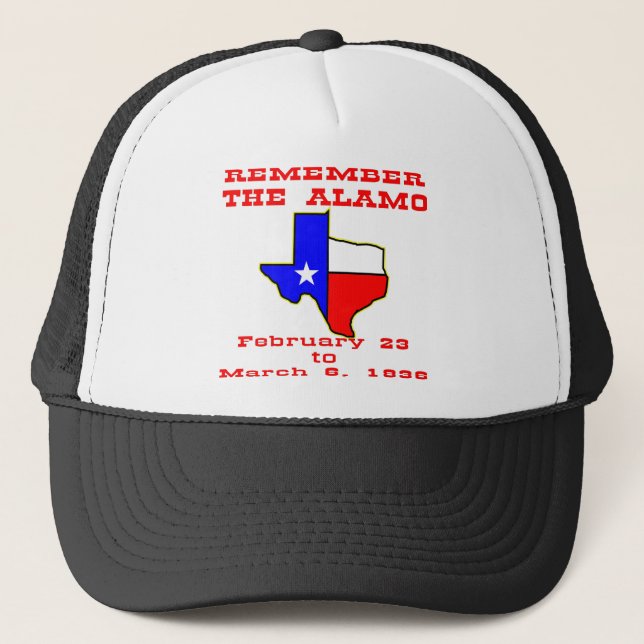 Remember The Alamo #003 Trucker Hat (Front)