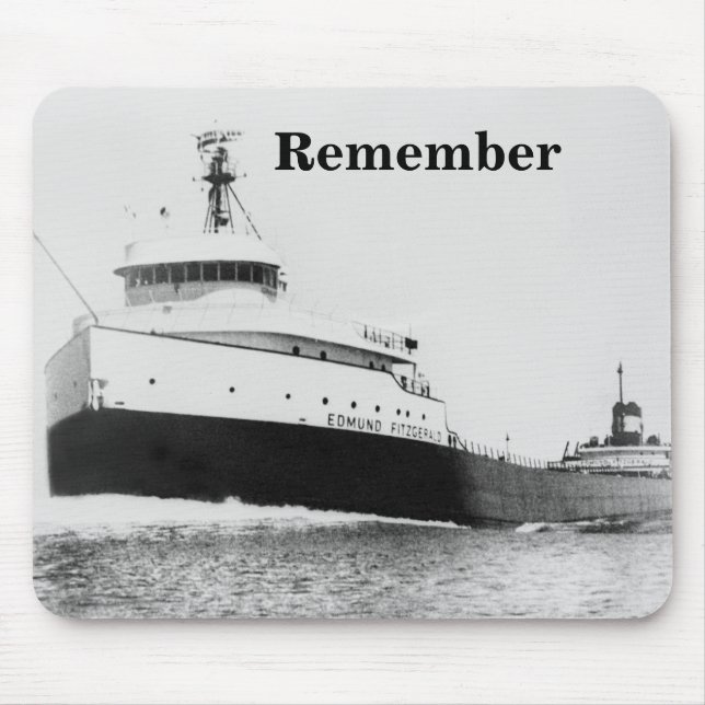 Remember: The Edmund Fitzgerald Mouse Pad (Front)