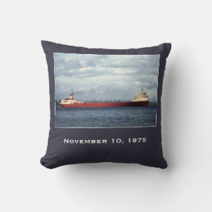 Remember the Edmund Fitzgerald Throw Pillow