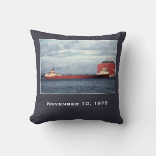 Remember the Edmund Fitzgerald Throw Pillow