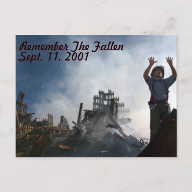 Remember The Fallen Postcard (Front)