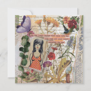 Remember The Now Flat Greeting Card