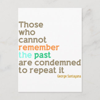 Remember the Past Postcard