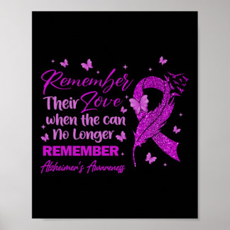 Remember Their Love Alzheimer's Awareness For Men Poster