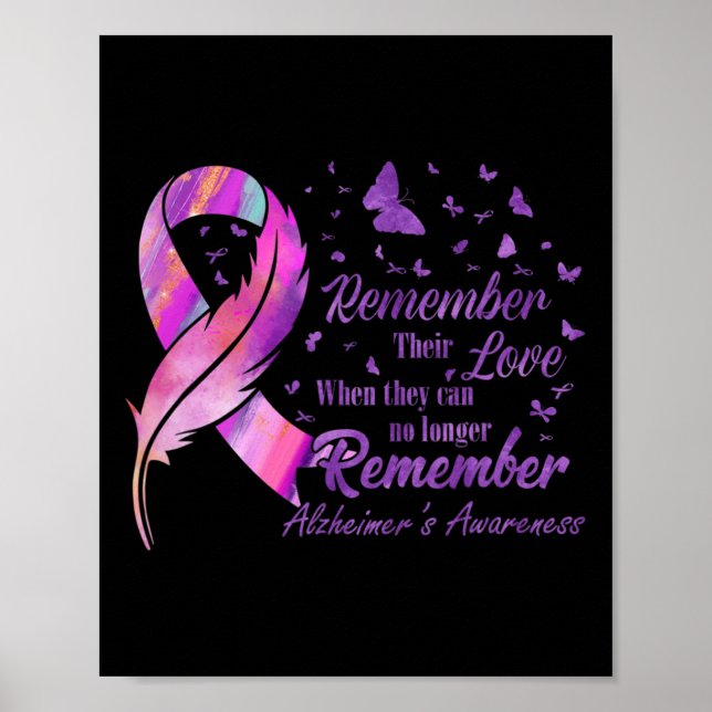 Remember Their Love Alzheimer's Awareness  Poster (Front)