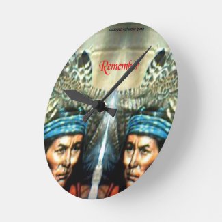 Remember Them Acrylic Medium Round Wall Clock