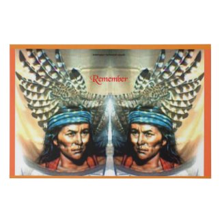 Remember Them Faux Wrapped Canvas Print