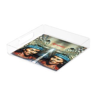 Remember Them Square Acrylic Tray