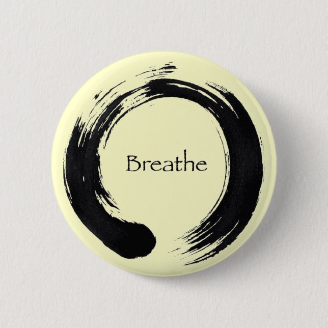 Remember to Breathe! 2 Inch Round Button (Front)