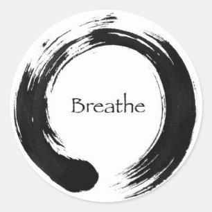 Remember to Breathe! Classic Round Sticker