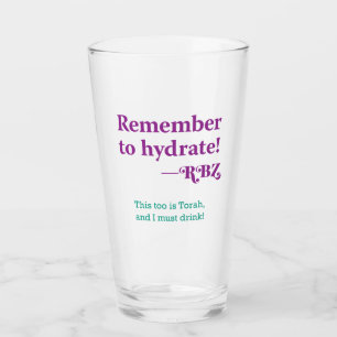 Remember to hydrate glass
