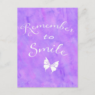 Remember To Smile Inspirational Quote Postcard
