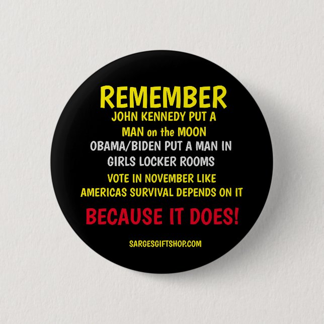 REMEMBER TO VOTE 2 INCH ROUND BUTTON (Front)