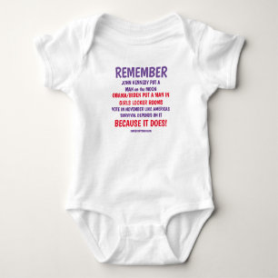 REMEMBER TO VOTE BABY BODYSUIT