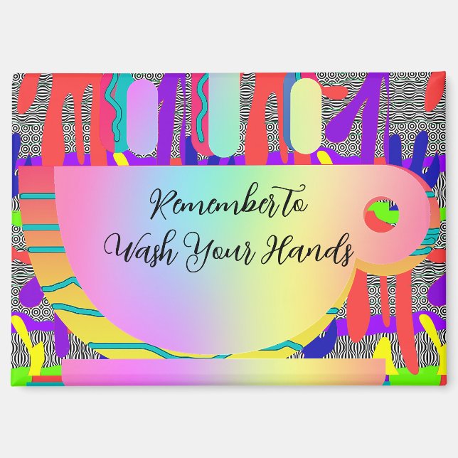 Remember To Wash Your Hands Kitchen  Magnet (Front)