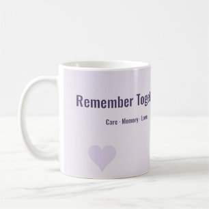 Remember Together Mug   Soft Purple Heart World Al